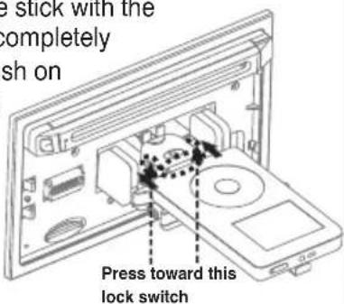 BOSS 865DBI - REMOVE iPod FROM THE BUILT-IN iPod DOCKING - 2