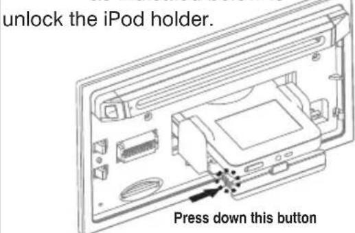 BOSS 865DBI - REMOVE iPod FROM THE BUILT-IN iPod DOCKING - 5