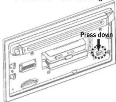 BOSS 865DBI - REMOVE iPod FROM THE BUILT-IN iPod DOCKING - 1