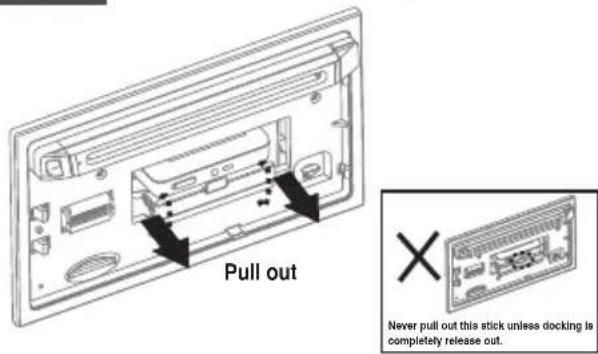 BOSS 865DBI - REMOVE iPod FROM THE BUILT-IN iPod DOCKING - 3