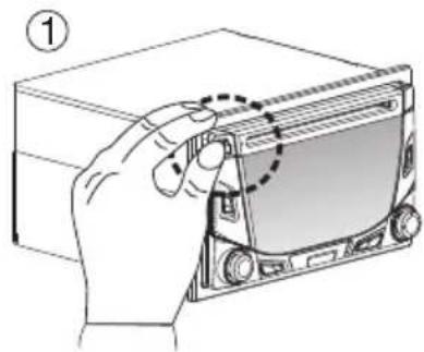 BOSS 865DBI - Removing The Detachable Control Panel (D.C.P) - 1