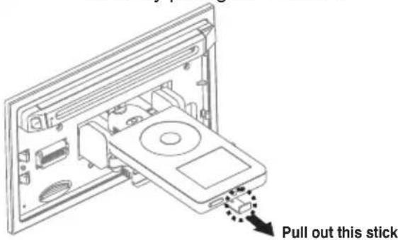 BOSS 865DBI - REMOVE iPod FROM THE BUILT-IN iPod DOCKING - 7