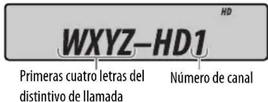 JVC KD-BT11EE - Cuando recibe canales de transmisión múltiple con HD Radio... - 1