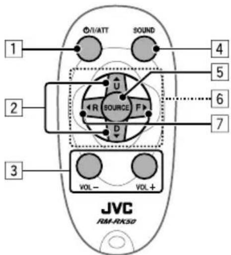 JVC KD-BT11EE - Antes de utilizar el control remoto: - 2