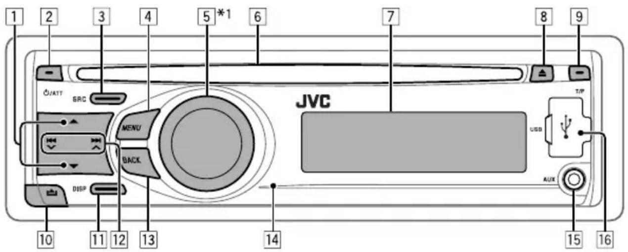 JVC KD-R402E - Основные операции - 1