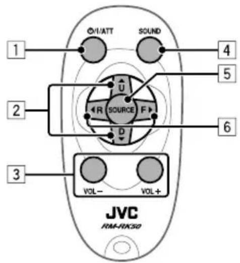 JVC KD-R402E - Vor der Verwendung der Fernbedienung: - 2