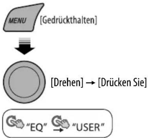 JVC KD-R402E - Speichern Ihres eigenen Klangmodus - 1