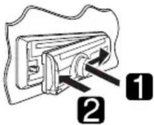JVC KD-R402E - Attaching the control panel - 1