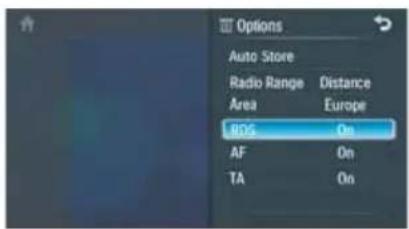 PHILIPS CED1700 - Activate AF/TA/REG/CT functions - 1