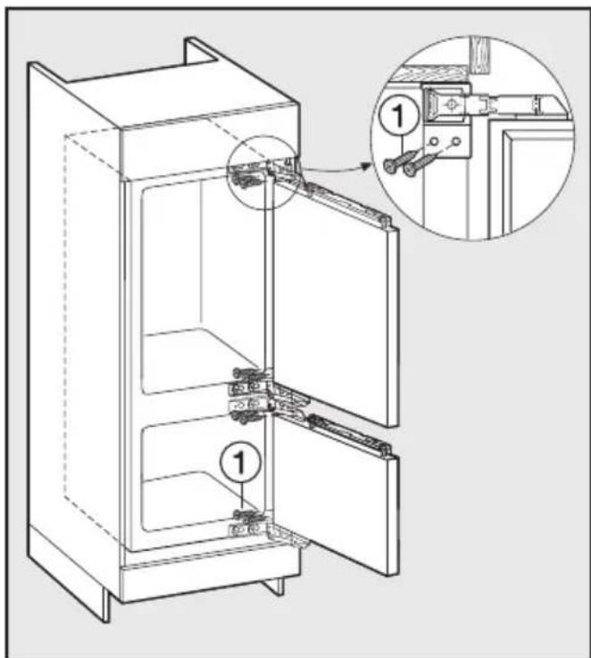 MIELE KFN 9755 iDE - Securing the appliance in the niche - 1