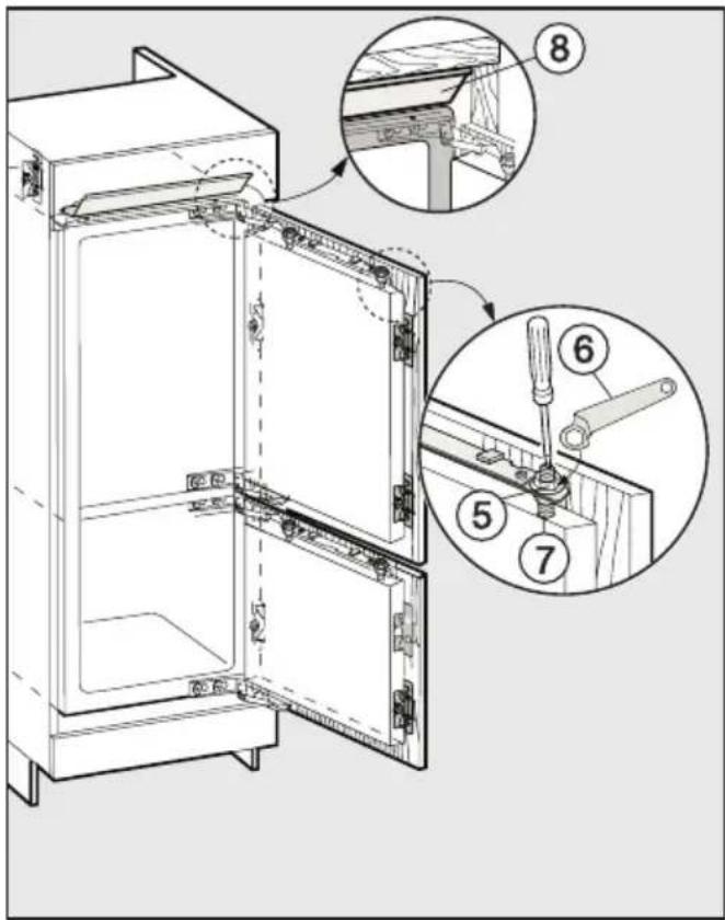 MIELE KFN 9755 iDE - Securing the appliance in the niche - 7