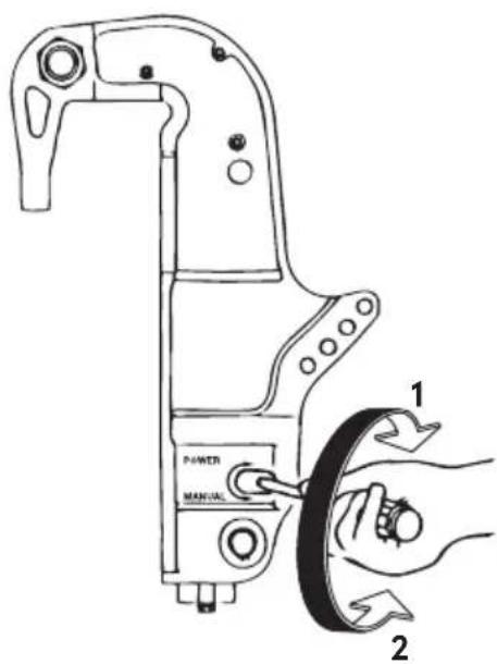 Tohatsu MD50B2 - Air purging from the Power Trim and Tilt unit. - 1
