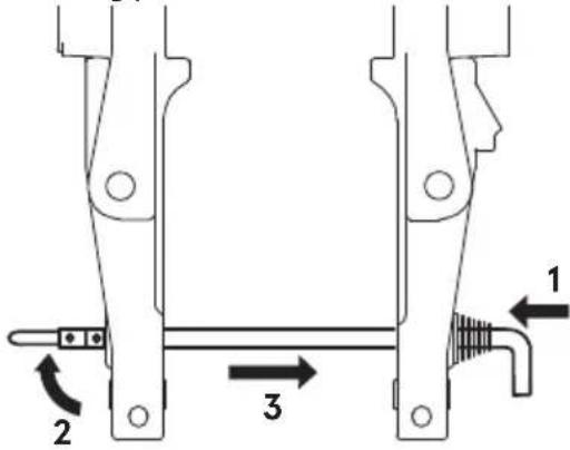 Tohatsu MD50B2 - Trim angle adjustment (Manual tilt type) - 1