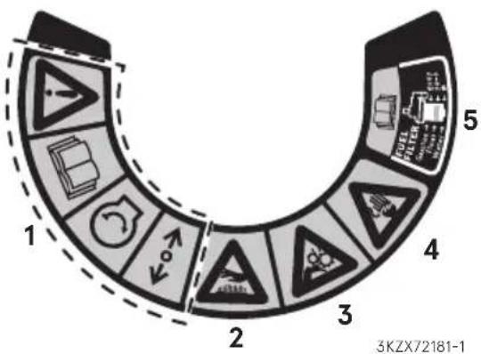 Tohatsu MD50B2 - Warning label locations - 6