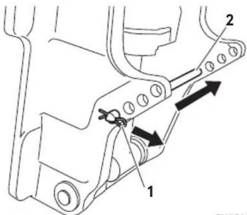 Tohatsu MD50B2 - Trim angle adjustment (Power tilt type) - 1