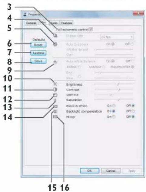 PHILIPS SPC1030NC - Video settings - 1