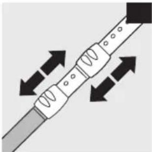 Diagram of a mechanical or electrical component with bidirectional arrows indicating movement (no text or symbols)