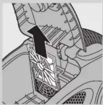 PHILIPS SHH1513UG - Den Motorschutzfilter reinigen - 1