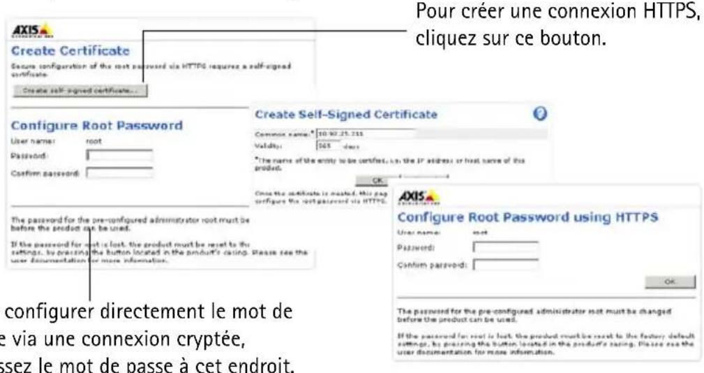 AXIS M3114-R M12 - Configuration du mot de passe - 1