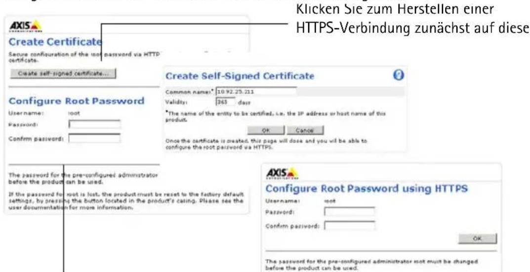 AXIS M3114-R M12 - Festlegen des Kennworts - 1