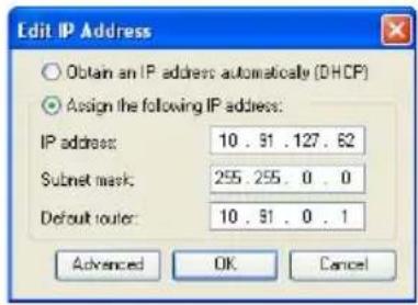 AXIS M3114-R M12 - Paramétrage d'une adresse IP à un seul dispositif - 1