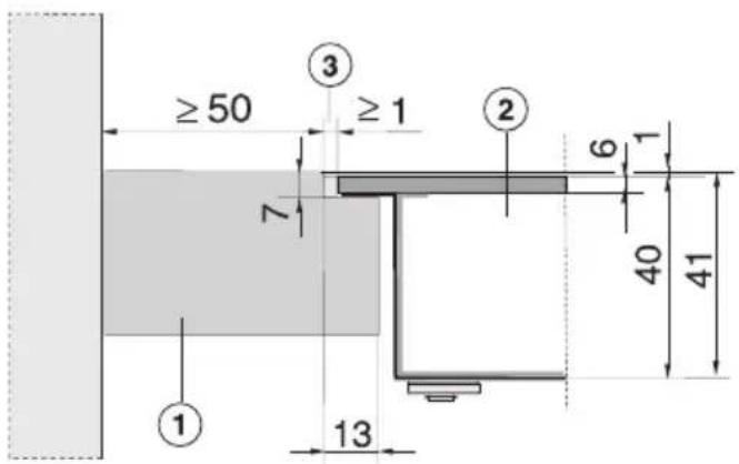 ≥50 ③ ≥1 ② 7 6 1 40 41 ① 13