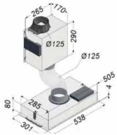 NOVY 883 - Afmetingen - Dimensions - Abmessungen - Dimensions - 1