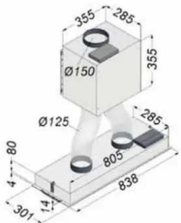 NOVY 883 - Afmetingen - Dimensions - Abmessungen - Dimensions - 3