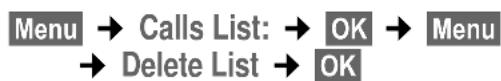 GIGASET E365 - Deleting the calls list - 1