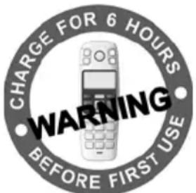 GIGASET E365 - Initial charging and discharging of batteries - 1
