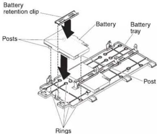 Battery retention clip Posts Battery Battery Tray Post Rings