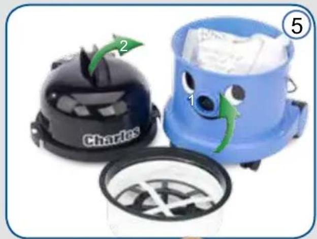 Numatic Charles CVC370 - Dry - Assembly - 5