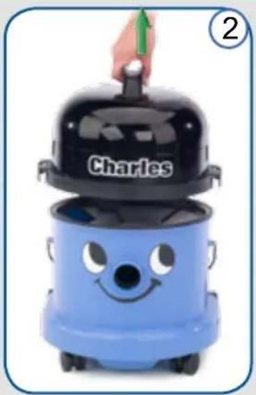 Numatic Charles CVC370 - Dry - Assembly - 2