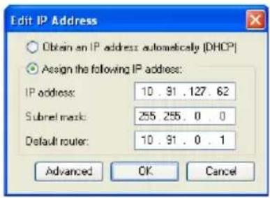 AXIS M1011 - IP-Adresse einem einzelnen Gerät zuweisen - 1