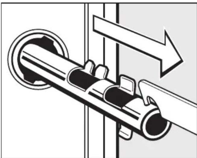 MIELE W 2819 i WPM R - Removing the transit fittings - 5