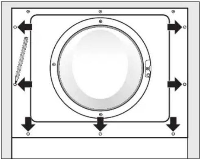 MIELE W 2819 i WPM R - Preparing the fixing points - 1