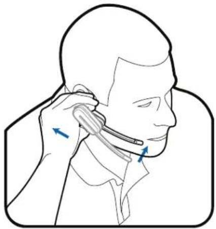 PLANTRONICS Blackwire CS540 - Position Your Headset - 2