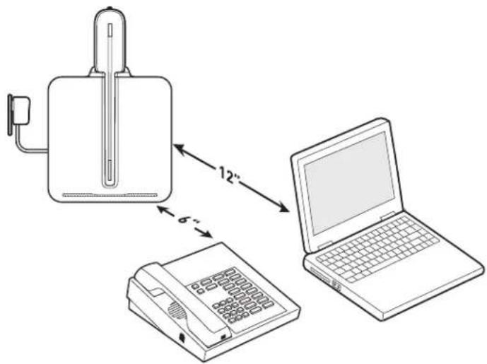 PLANTRONICS Blackwire CS540 - Position Your Base - 1