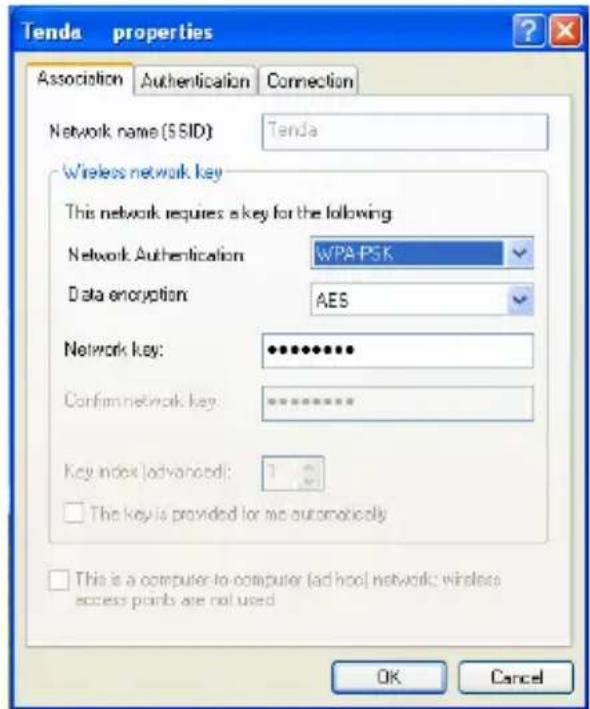 Tenda W311U+ - Wireless Network Connection under Windows XP - 7
