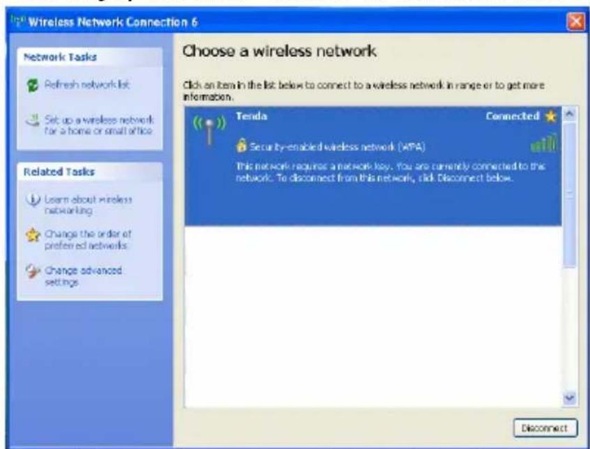 Tenda W311U+ - Wireless Network Connection under Windows XP - 4