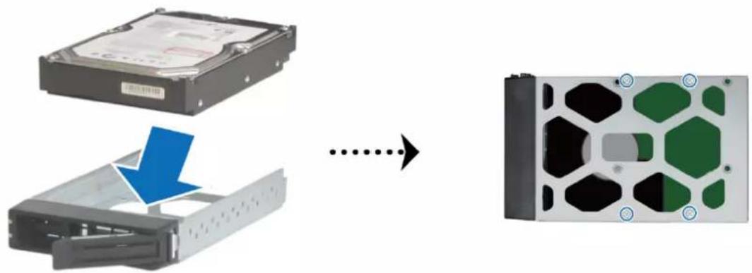 SYNOLOGY RackStation RS3412xs - Installation des disques durs - 2