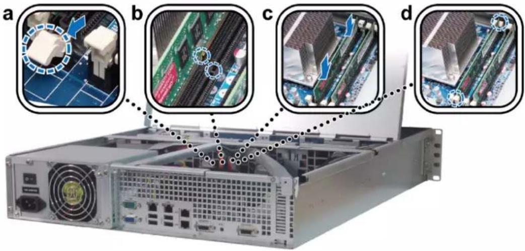 SYNOLOGY RackStation RS3412xs - Installer le module de RAM - 2