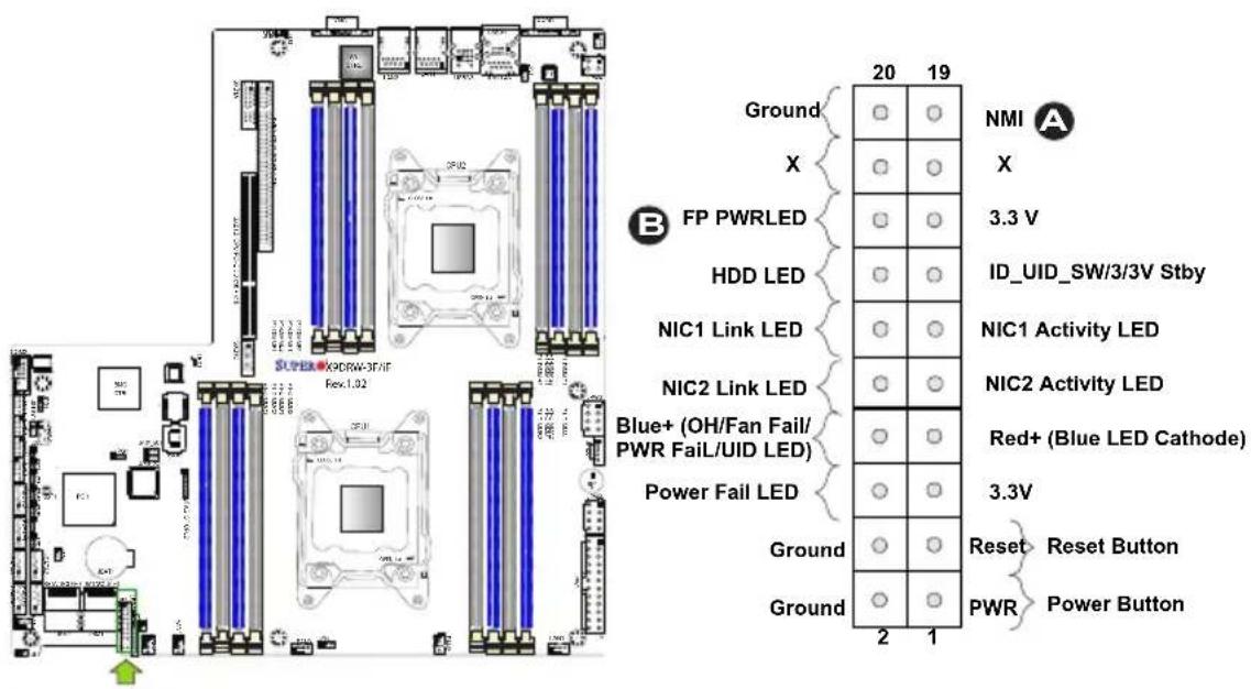 Supermicro X9DRW-IF - Power LED - 1