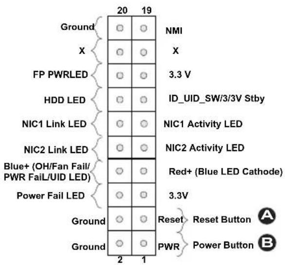 Supermicro X9DRW-IF - Power Button - 2
