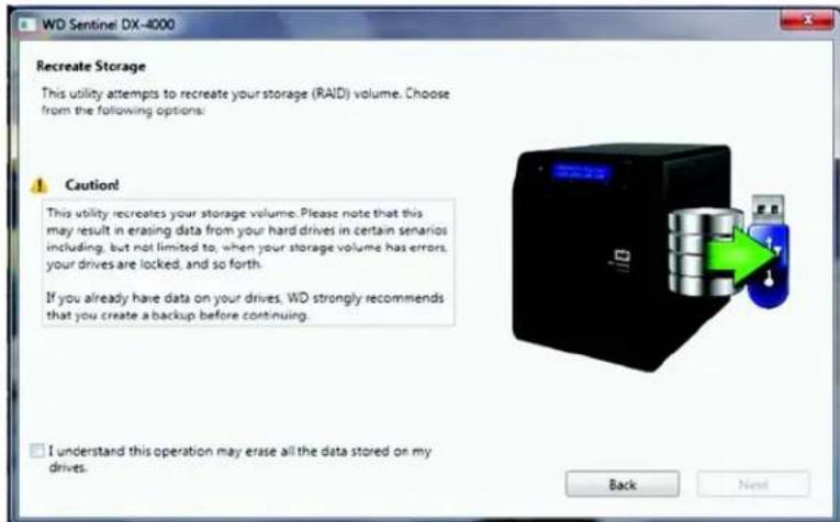 WESTERN DIGITAL Sentinel DX4000 12TB - Recreating the storage - 2