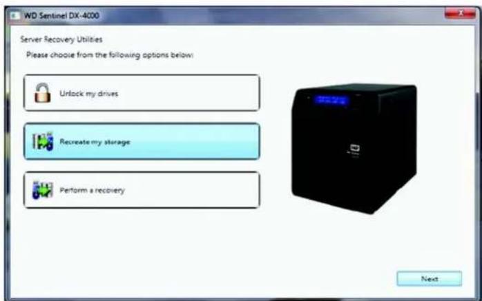 WESTERN DIGITAL Sentinel DX4000 12TB - Recreating the storage - 1