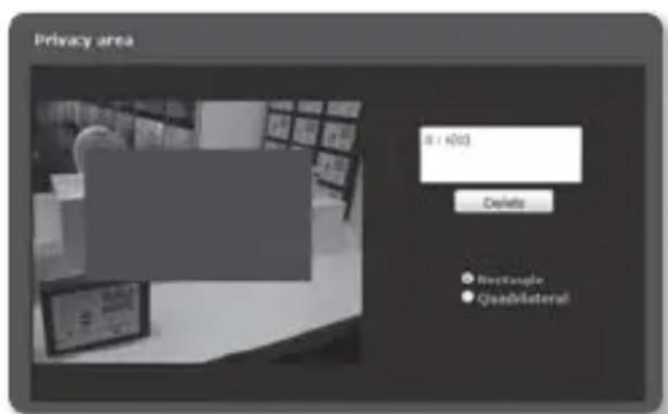SAMSUNG SNV-7080R - To set the privacy zone - 1