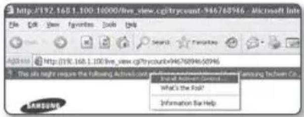 SAMSUNG SNV-7080R - INSTALLING ACTIVEX - 2