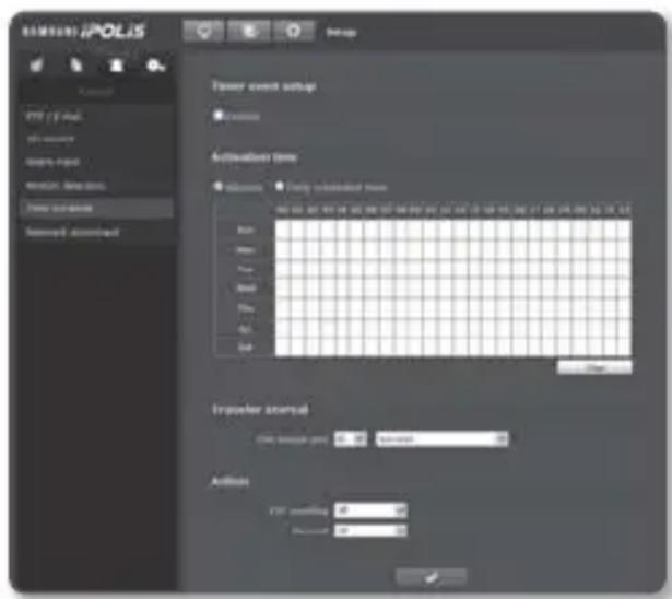 SAMSUNG SNV-7080R - To set the timer event - 1