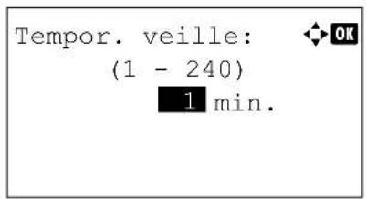 KYOCERA FS-4300DN/KL3 - Tempor. veille (Délai de temporisation de la mise en veille) - 1